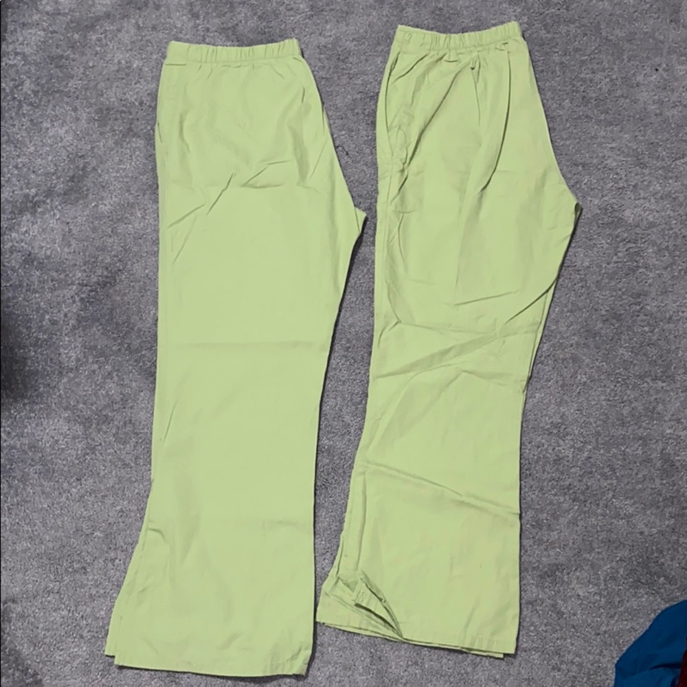 Cherroke light olive green scrub bottoms
